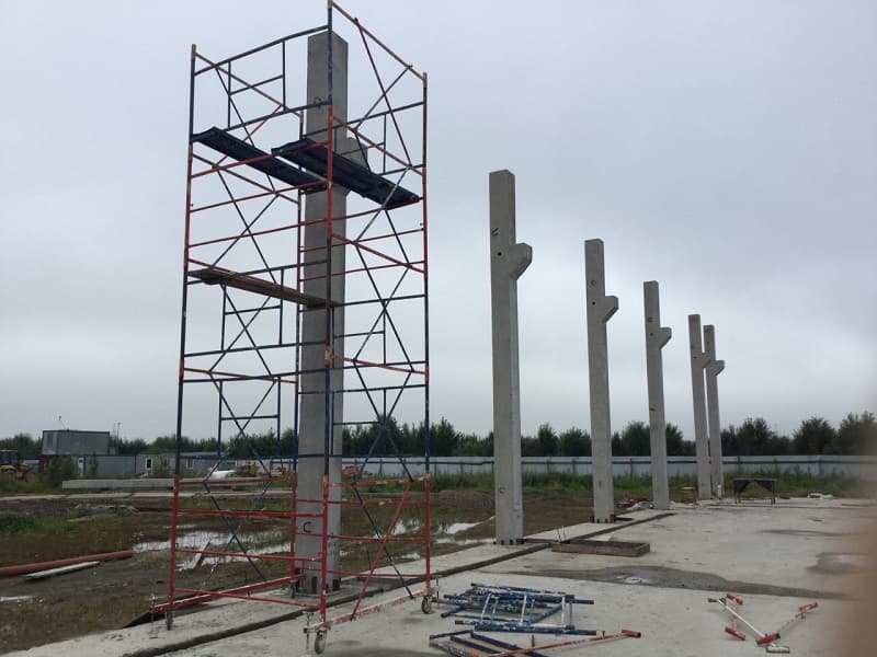 Возведение каркасного производственно-складского здания