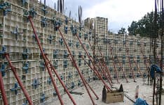 Возведение монолитных стен и железобетонных конструкций